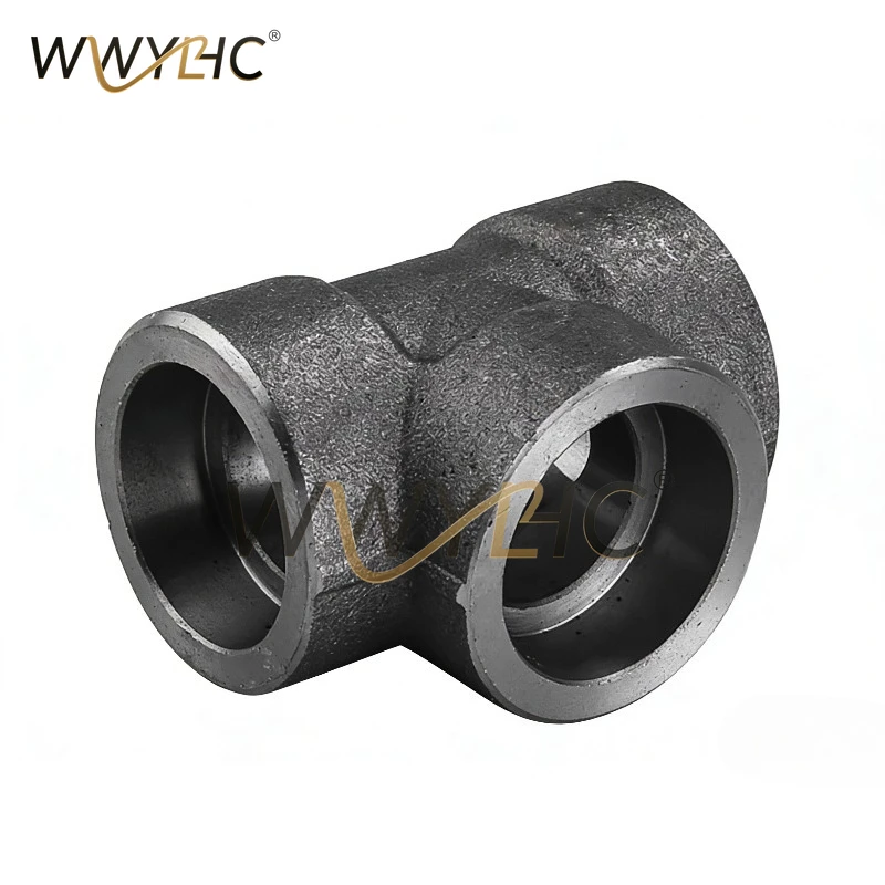 raccord-en-t-a-souder-dn8-dn10-a-3-voies-en-acier-au-carbone-forge