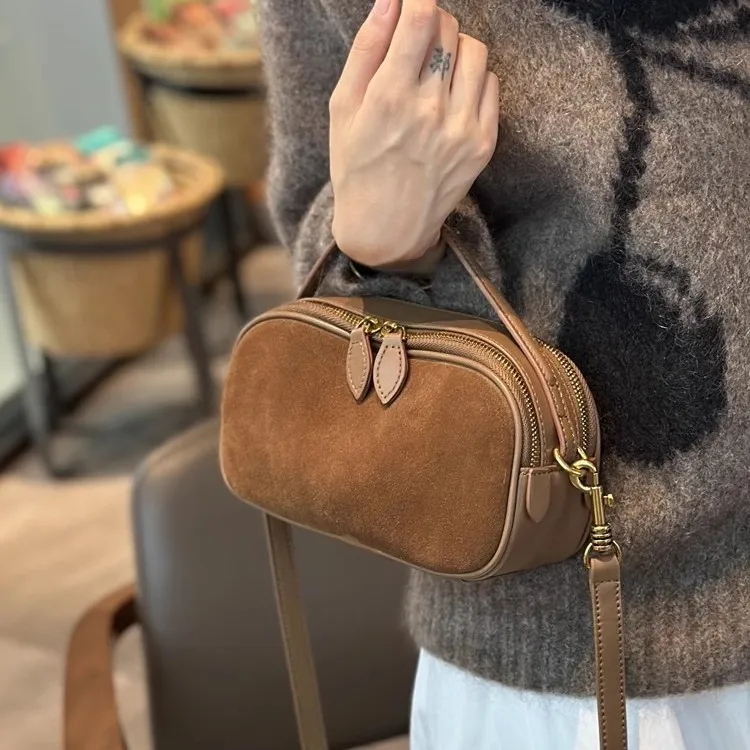 Vintage Shoulder Bag for Women Faux Suede Leather Female Handbags small ladies messenger Crossbody Bags Sac A Main bolsos