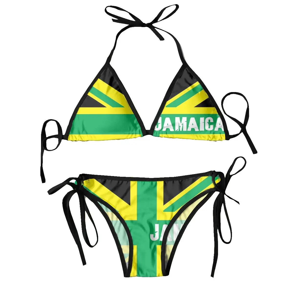 Bikini Sexy 2023, traje de baño para mujer, conjunto de Bikini con bandera del Reino de Jamaica, traje de baño