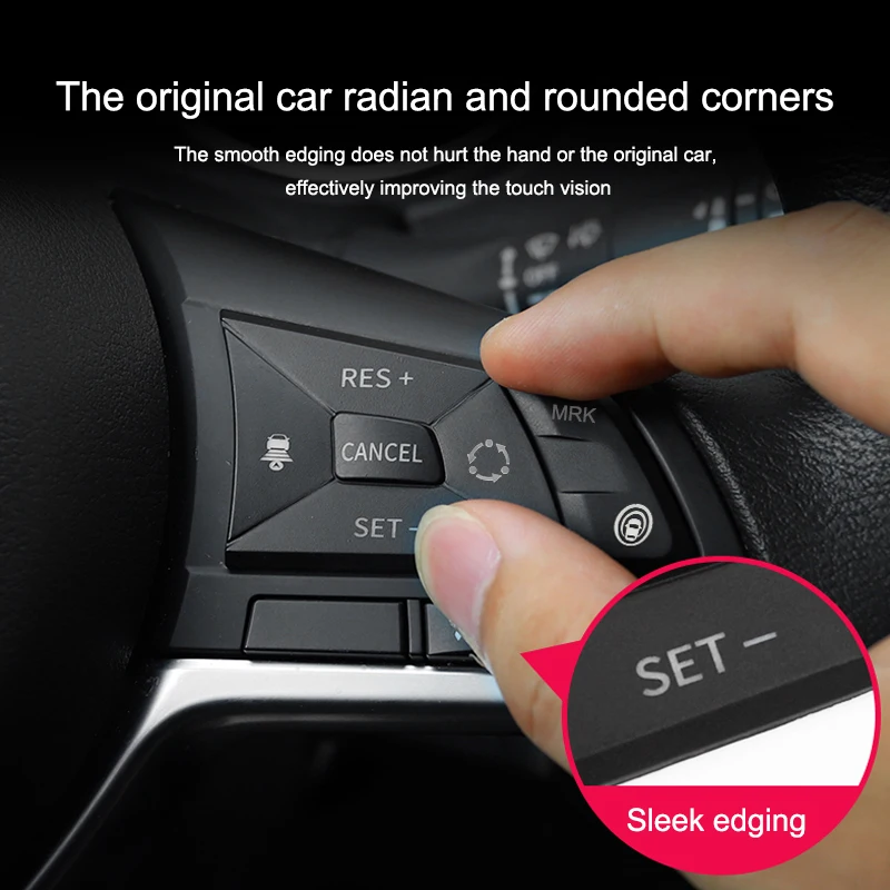 For Nissan Sylphy Teana Qashqai J11 2018 2019 2020 Car Steering Wheel Button Cover Sticker Trims Interior Modified Accessories