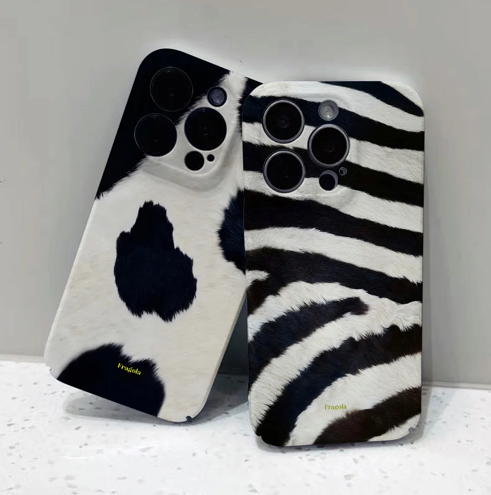 INS Floral & Cow Print Phone Case for Samsung Galaxy S20 S21 S22 S23 S24 S25 S26 FE Plus Note20 Ultra 4G 5G Glossy Film Hard PC