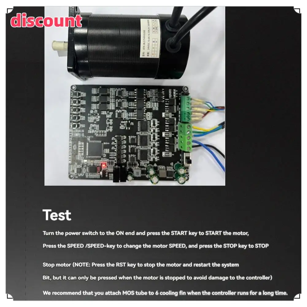 

Excellenttqualityy-STM32F103VET6 FOC DC Brushless Motor Control Drive Board Current Voltage Isolation Collection
