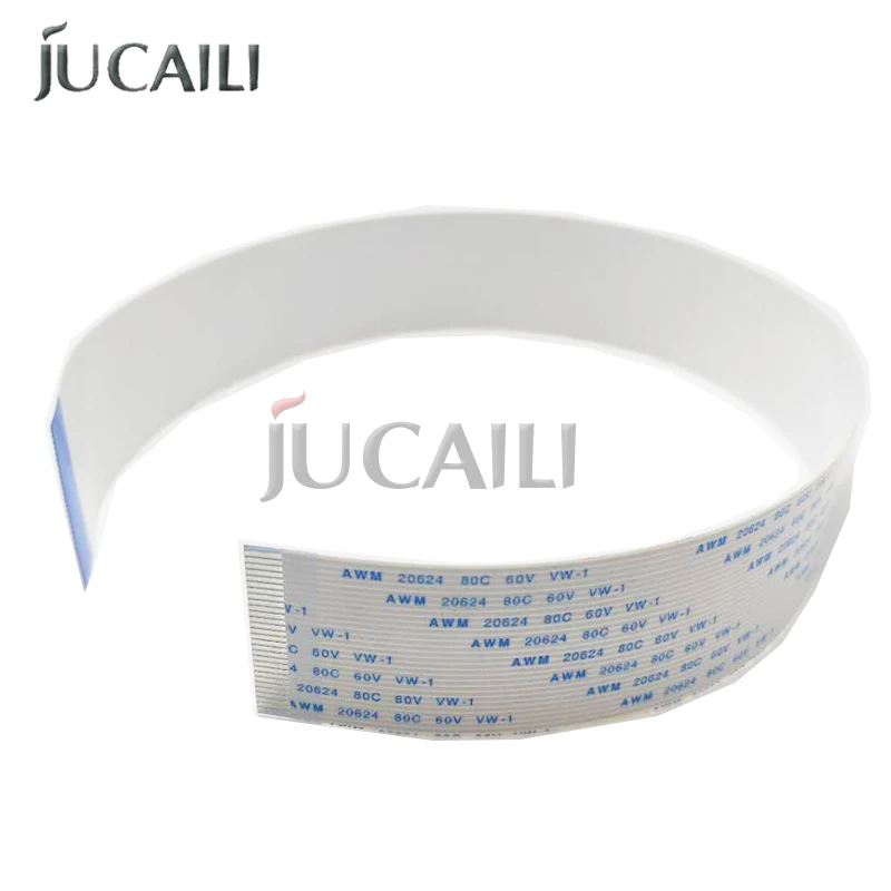 Jucaili 10 buah 29P 400mm FFC kabel kepala datar untuk Epson XP600 TX800 Printhead untuk pelarut UV Flatbed Printer 29pin