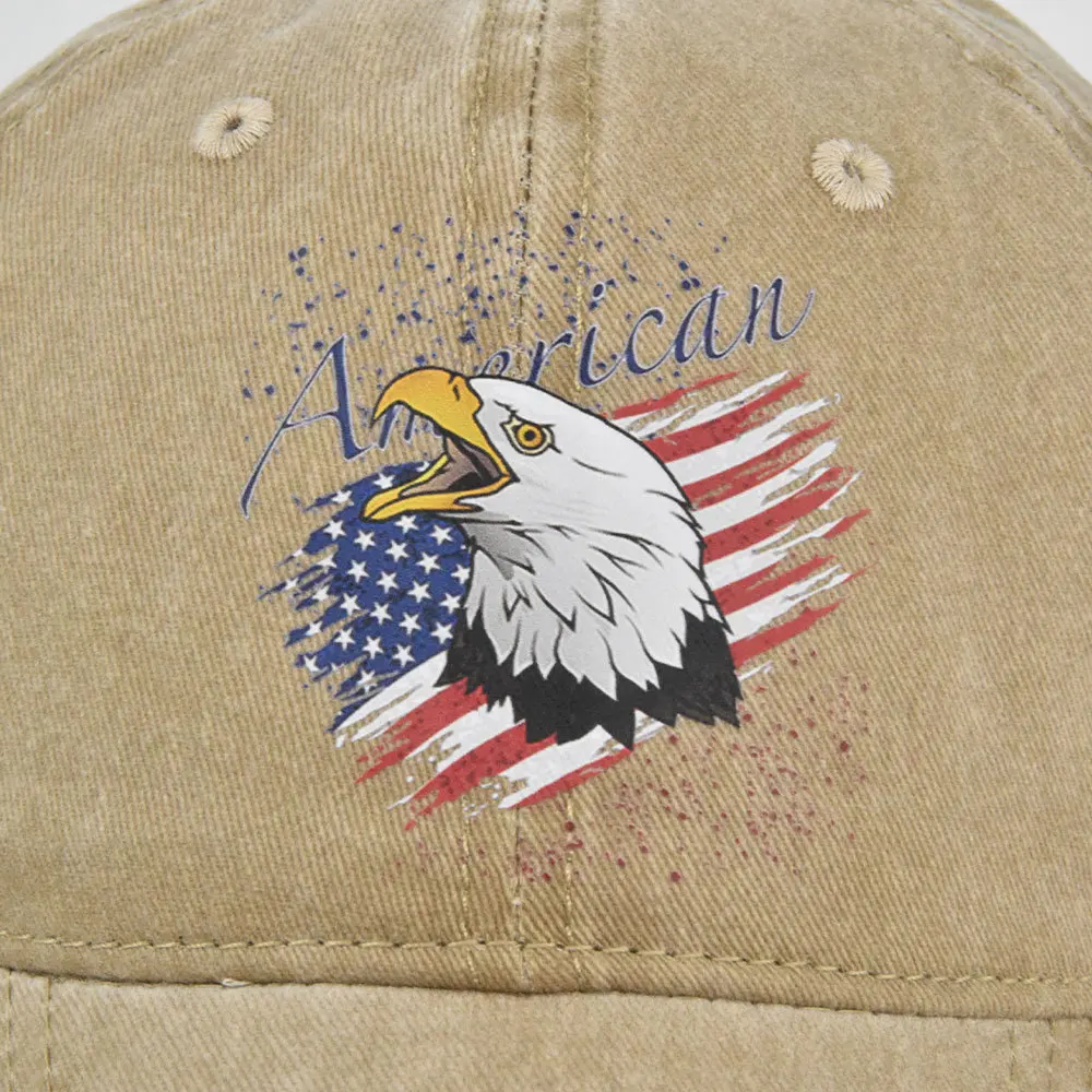 Baseball Cap American flag Eagle graffiti Snapback Hat Sun hat Spring Autumn baseball cap Sport cap Hip Hop Fitted Cap