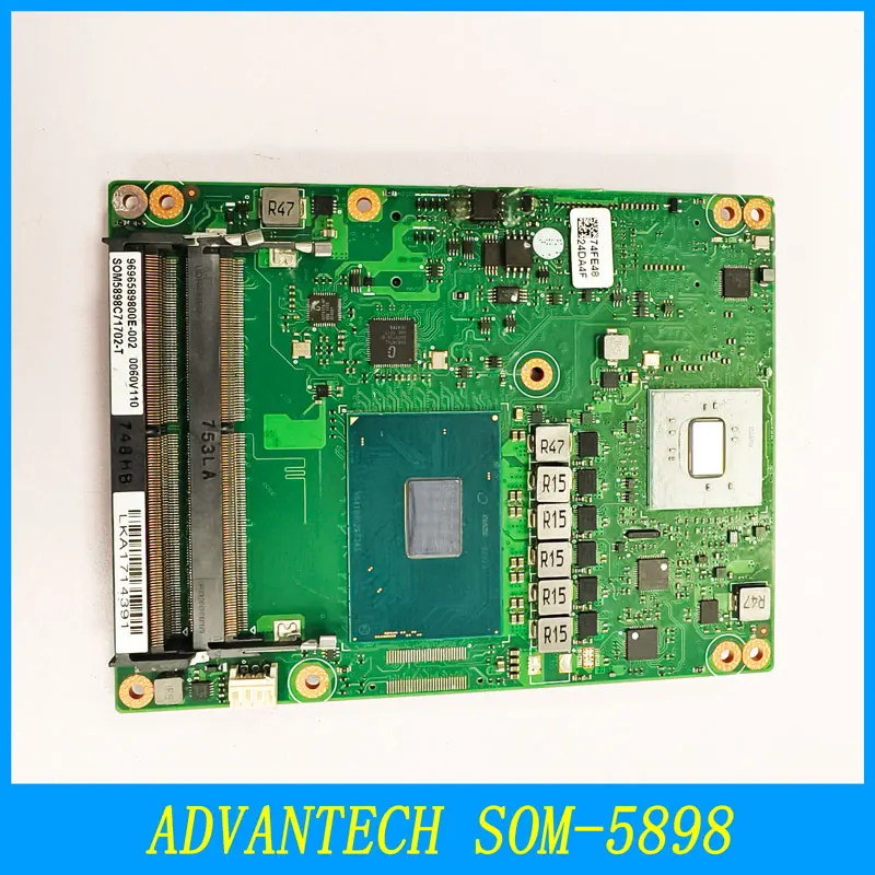 

ADVANTECH SOM-5898 REV.A1 Industrial Control Motherboard - Medical Motherboard - High-Quality Control Board - Testing Work
