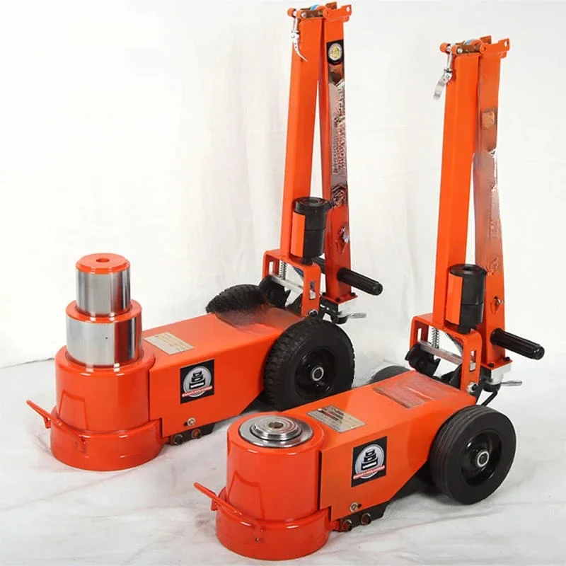 30Ton 50T Pneumatic Car Jack with Small Oil Filter Orange Chromed Hydraulic Jack Truck Lifter New