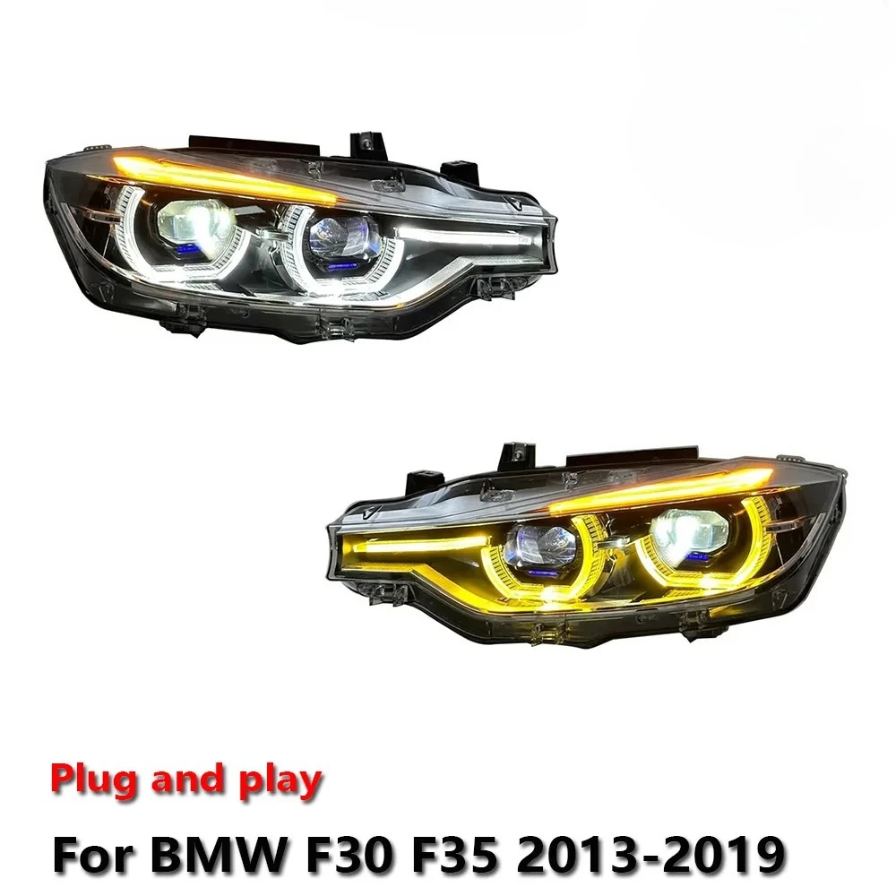 

Car LED Headlight Assemblies For BMW F30 F35 2013-2019 Dual-Color Fog DRL Brake Turn Signal Lamp Plug And Play