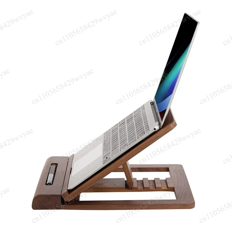 Laptop Solid Wood Bracket, Heightening Heat Dissipation, Wood Foldable Universal Type