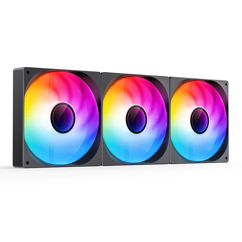 JONSBO ZW-140 ARGB Case Fan 14CM Wireless Splicing Combined Fan PWM 3 IN 1 Forward /Reverse Cooling Fan