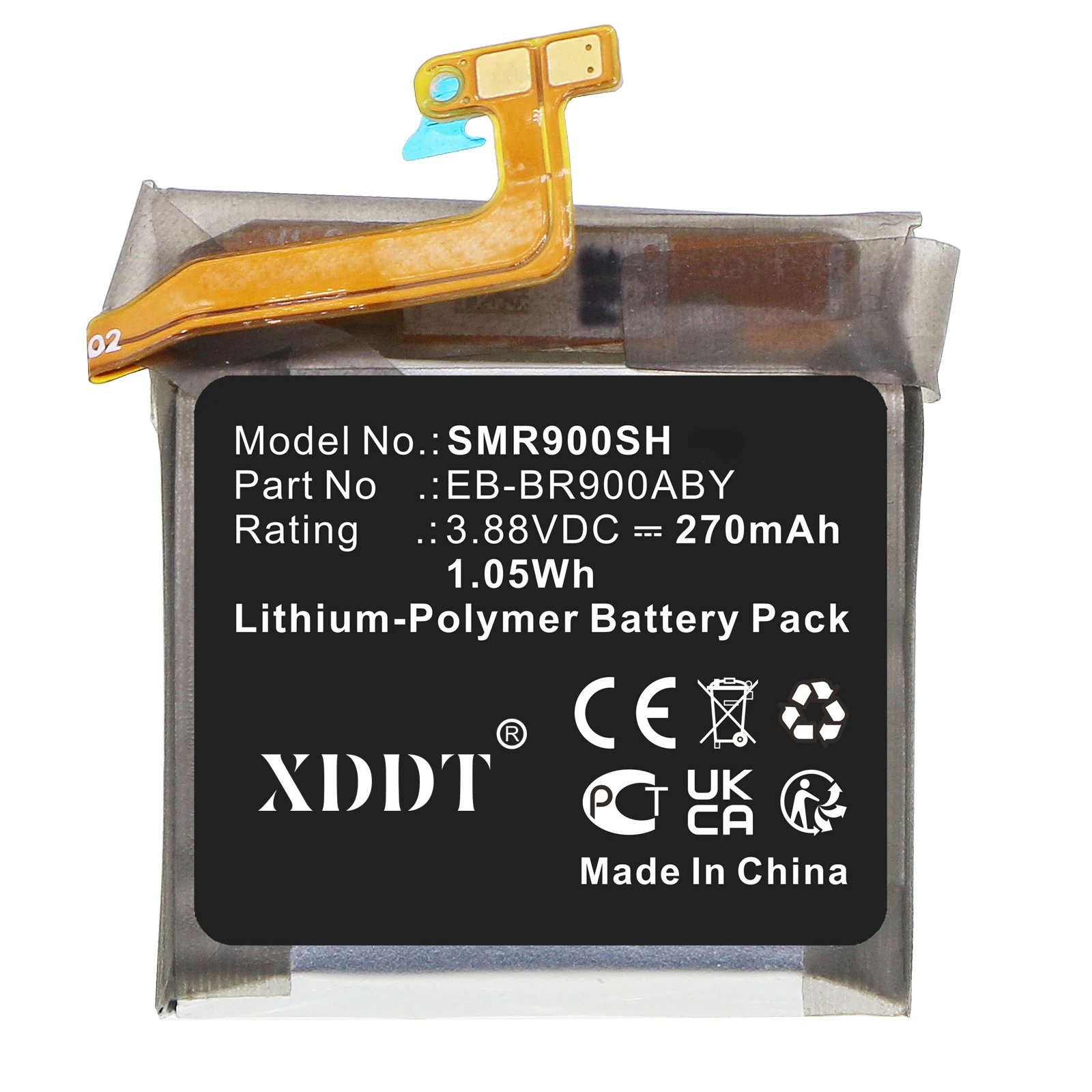 

Новая батарея XDDT EB-BR900ABY 270 мАч для умных часов Samsung Watch 5 40 мм SM-R900 + бесплатные инструменты