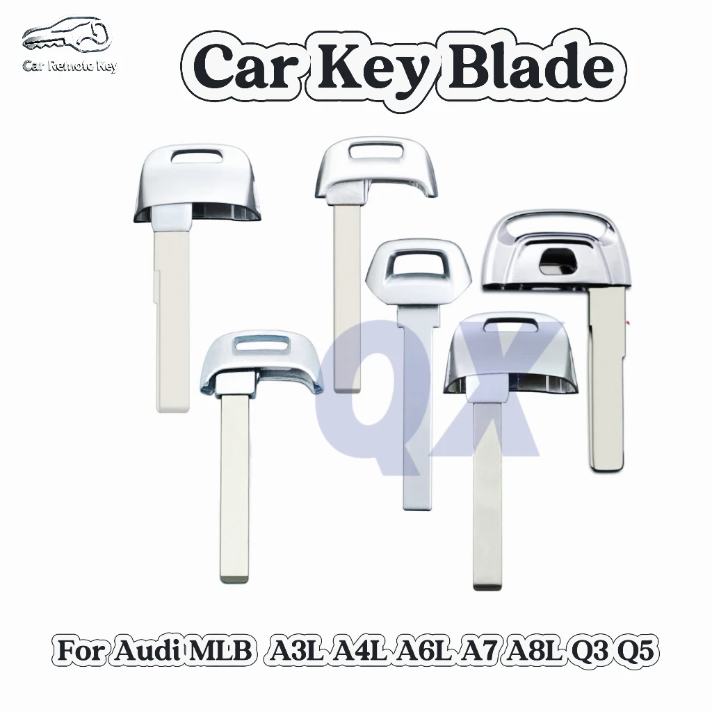 Remote Smart Emergency Key For Audi MLB A3L A4L A6L A7 A8L Q3 Q5 Keyless Uncut Blade
