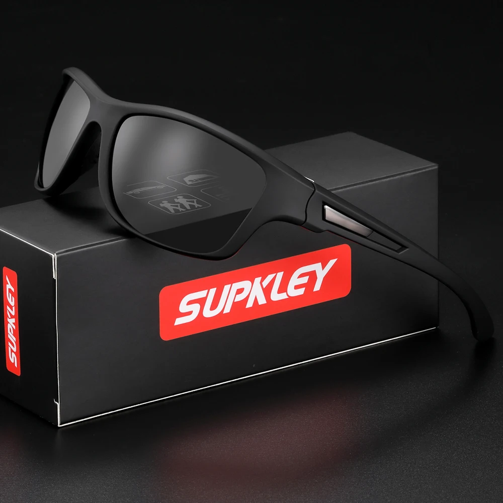 Supkley Outdoor Sport polarisierte Sonnenbrille für Männer Frauen UV-Schutzbrille zum Fahren Wandern Angeln Radfahren – Detail 6