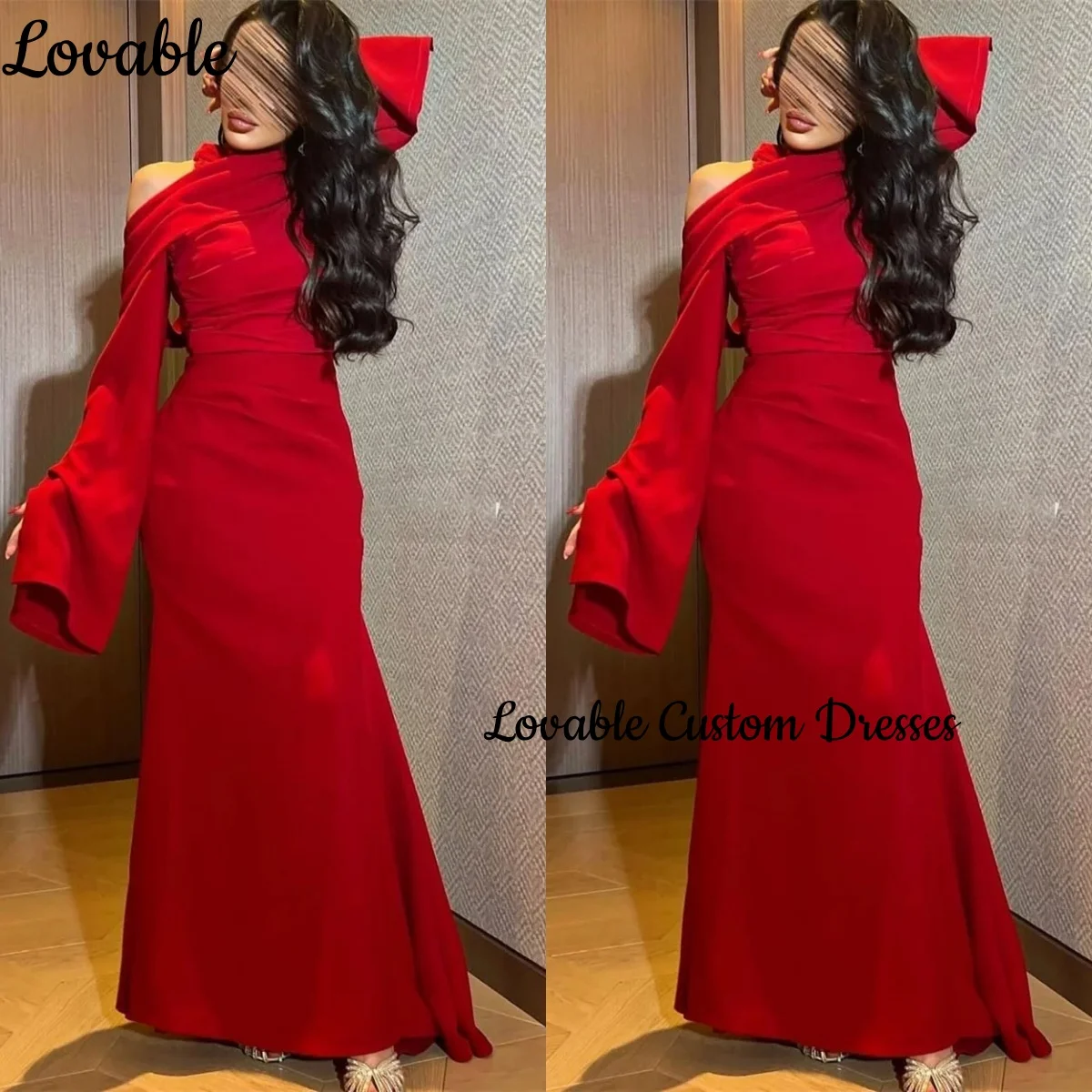 

Dresses For Prom Customize Scoop Neckline A-Line Luxury Evening Dresses Floor-Length Zipper Up Flowers Elegant Dresses For Women