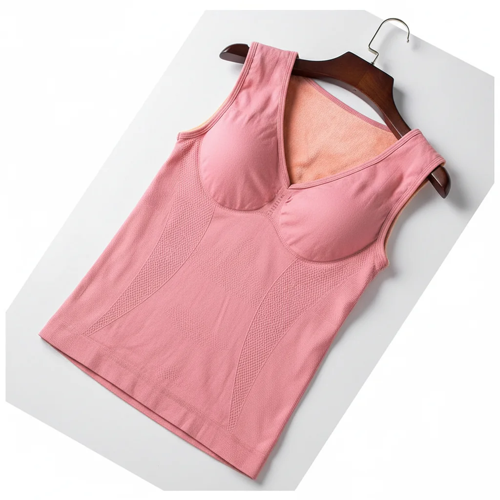 

Strapless Bras for Women Spandex Vest Flannel Warm Soft Winter Thick