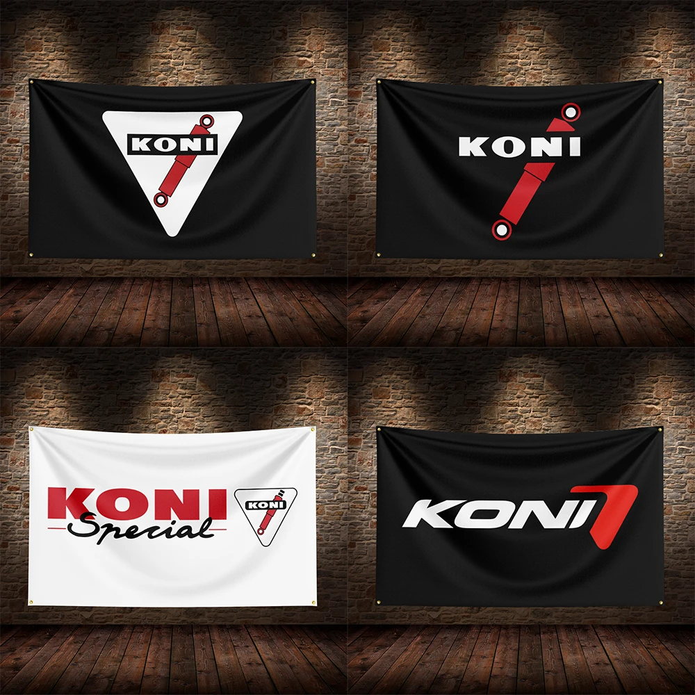 3x5 Ft K-Konis'pexis'pexis  Racing  Flag Polyester Printed Cars Flags for Room Garage Decor