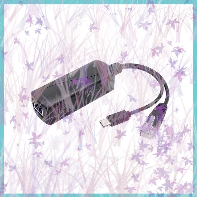 1/2/5PCS Splitter 5V POE USB Tpye-C Power Over Ethernet 48V To 5V Active Tpye-C POE Splitter RJ45 Female 44~57V for Raspberry C4