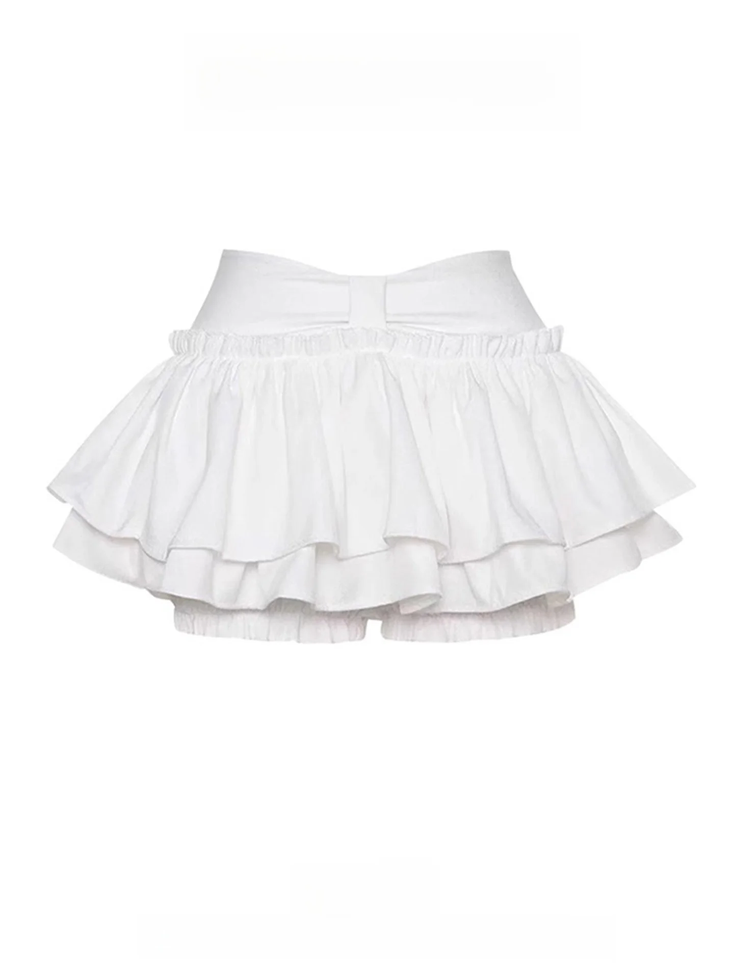 

Белая пышная юбка А-силуэта для женщин, новая весенняя модель в балетном стиле, юбка-тортик, маленький размер, средней длины, ретро, с высокой талией, с воланами