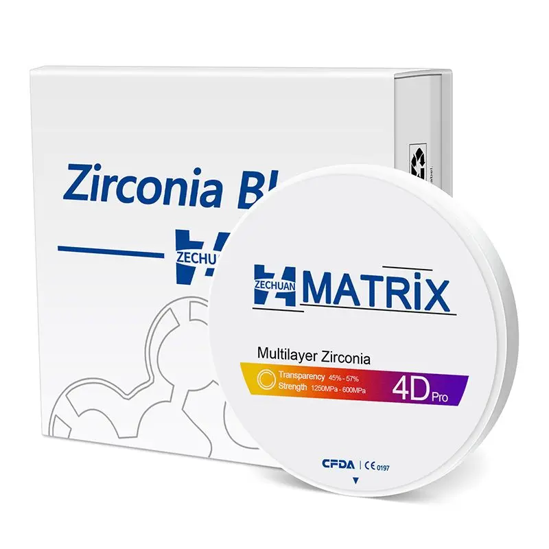 Zechuan Matrix 4D Multilayer Zirconia Blocks Teaching Model Ceramics [Shipped Within 12 Days]