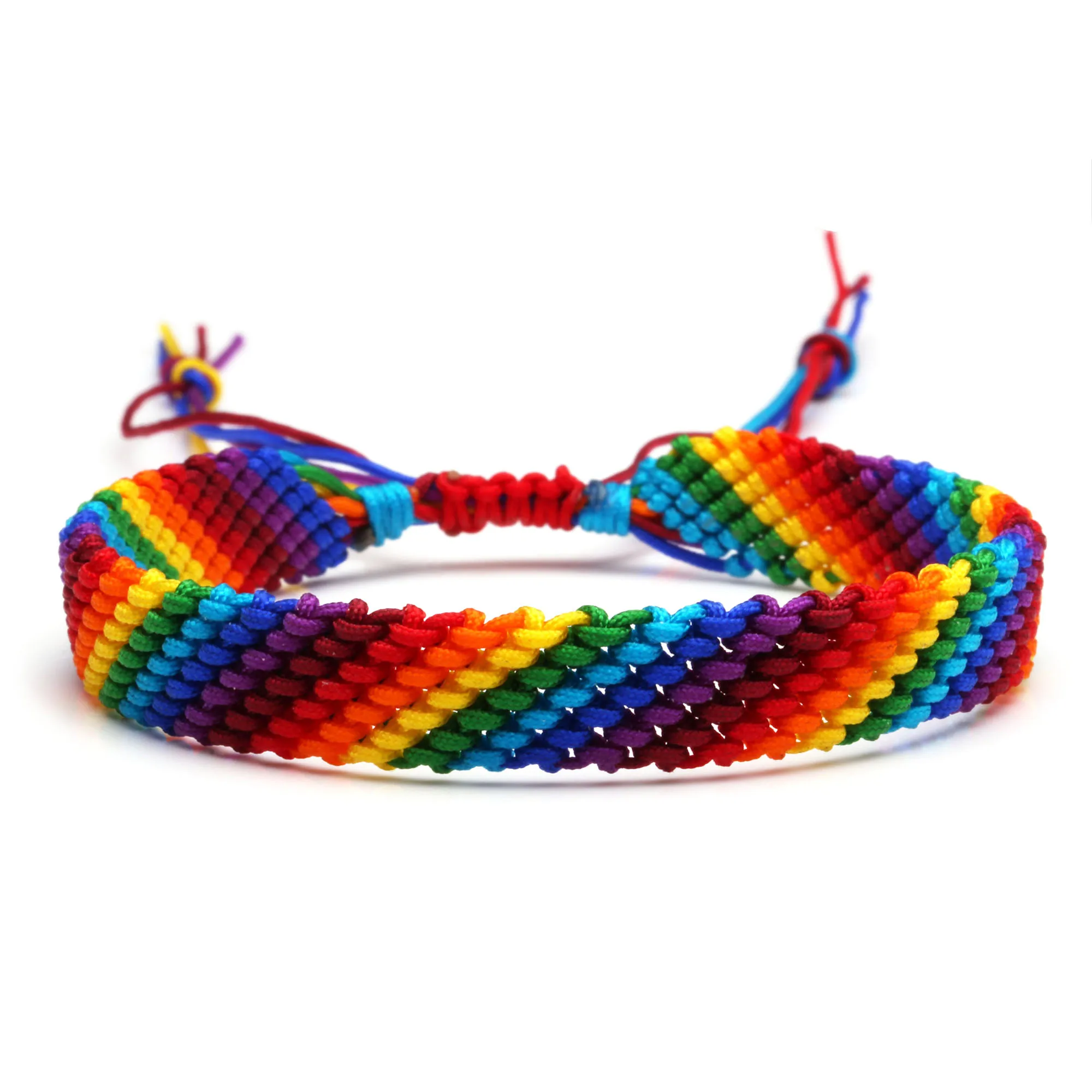 Multicolor String Rainbow Color Woven Friendship Bracelet Women 2024 New Fashion Cord Handmade Waterproof Beach Jewelry Present