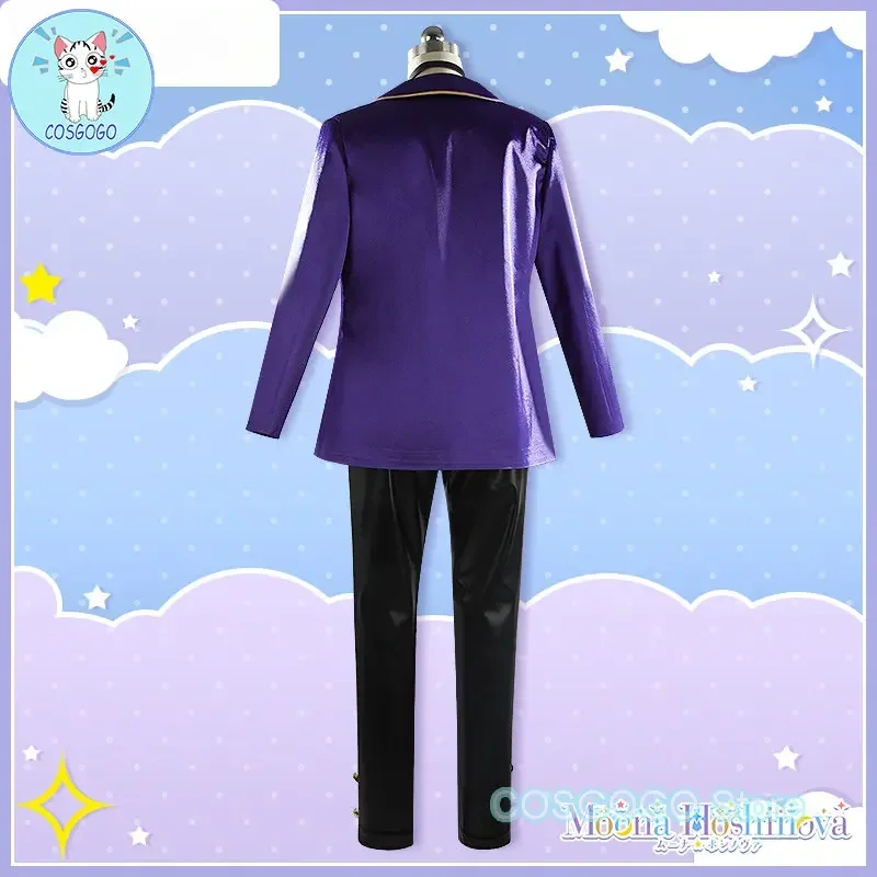 COSGOGO-Costume de Cosplay Hololive pour Homme et Femme, ID Moona Hoshinova, Vtuber Potato, Tenues d'Halloween Personnalisées