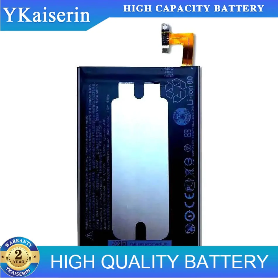 

Mobile Phone Battery 2600Mah Long-Lasting Performance BOP6B100 For Htc One 2 Plus M8 M8x M8w M8t M8d