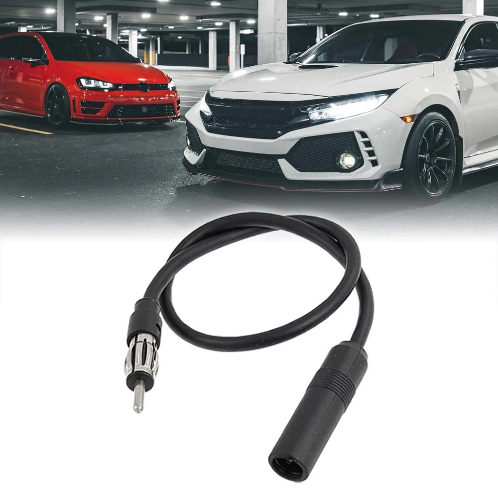 

Car Radio Antenna Extension Cable 35cm 13inch Car FM AM Radio Car Antenna Extension Cable Cord DIN Plug Connector Coaxial Cable