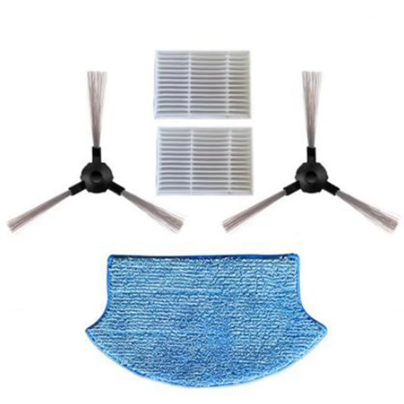 Side Brush& HEPA Filter& Mop Cloth For Midea VCR15 VCR16 Robotic Vacuum Cleaner Parts Accessories