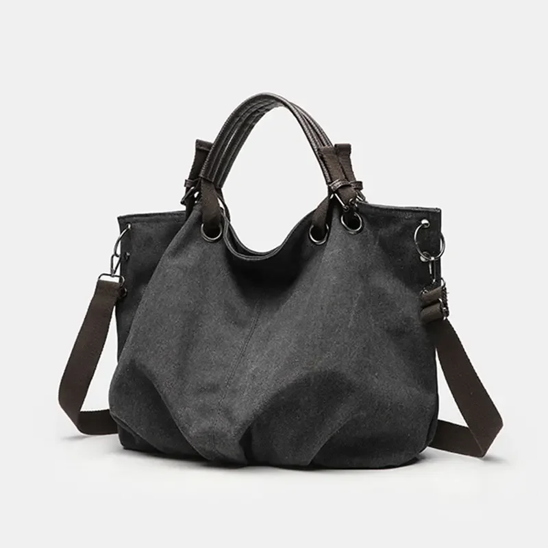 Fashion Women's Tote Bag Large Capacity Canvas Women Shoulder bag Versatile Casual Crossbody Bags Ruched Female Handbag сумка 가방