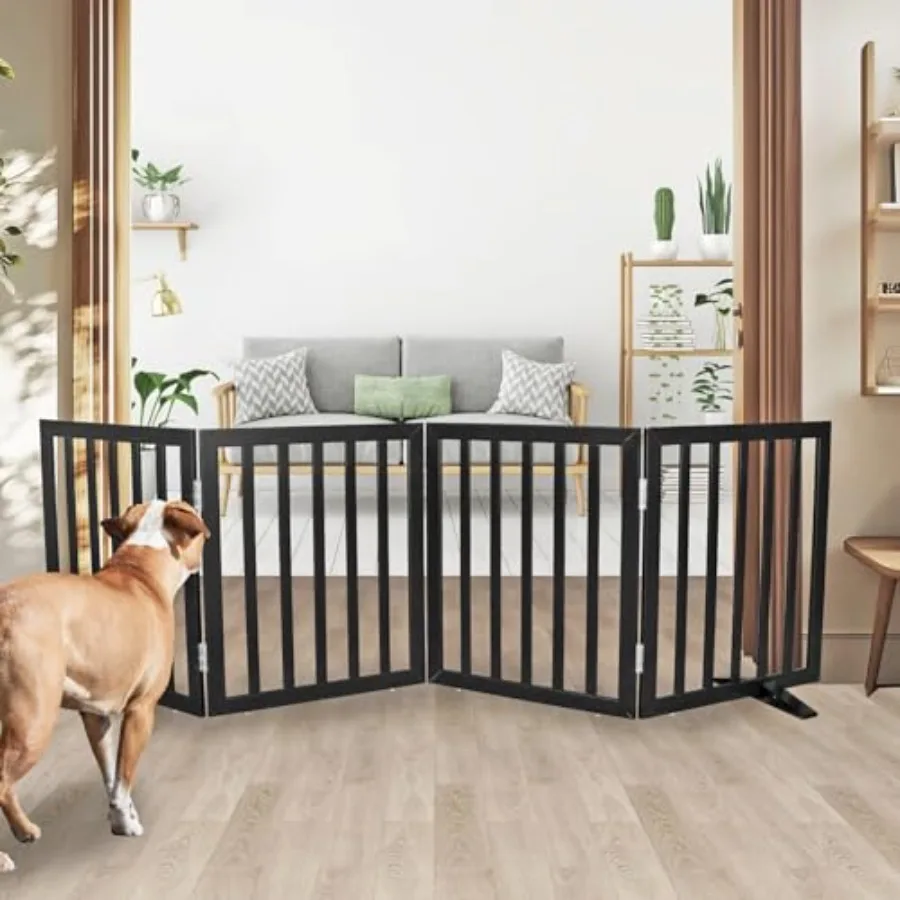 

Деревянный складной раздвижной воротник-ограждение SFJC для собак, для использования в помещении, для дверных проемов, коридоров или лестниц, 24 дюйма