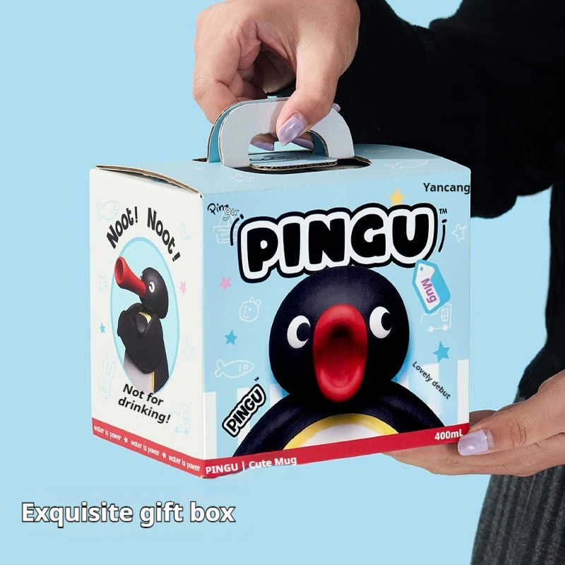 

Аниме Pingu Пингвин Кружки Мультфильм Pingu Керамические чашки для воды Kawaii Послеобеденный чай Кофейная чашка Молочная чашка для девочек Подарки на день рождения и Рождество