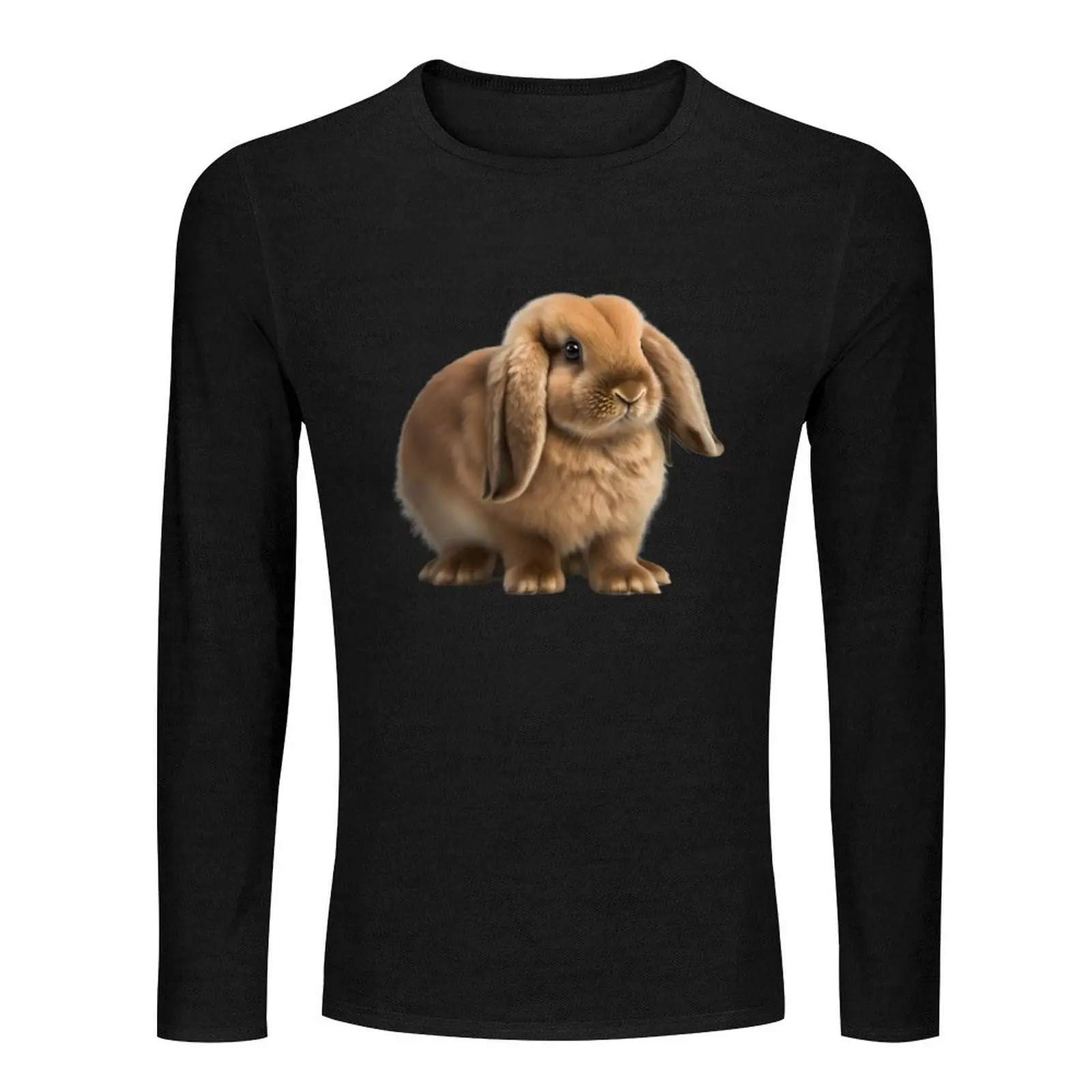 Brown holland lop bunny Long T-Shirt quick-drying t-shirt custom t shirts design your own Men's t shirts