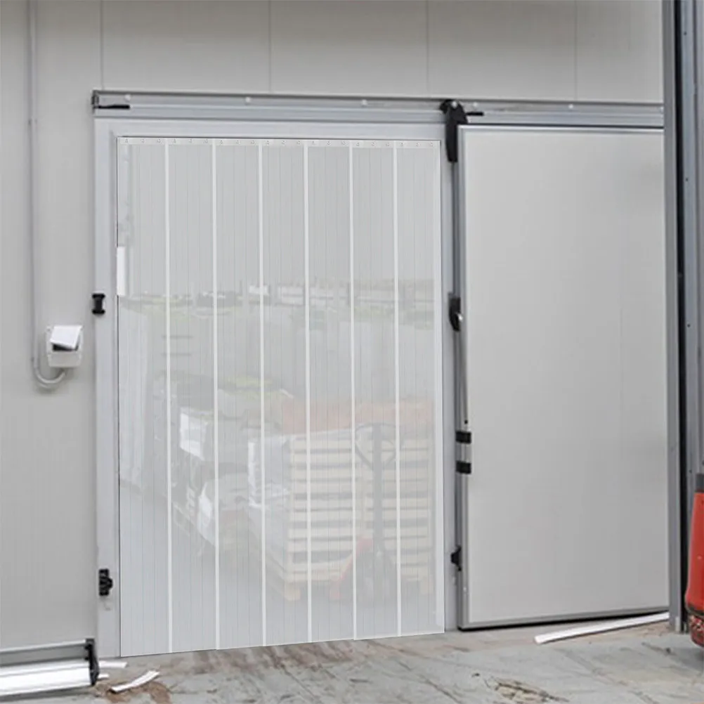 

Doorway Strip Curtain Kit PVC Stainless Steel for Freezer Garage Windproof Insulation Commercial Industrial Temperature Control