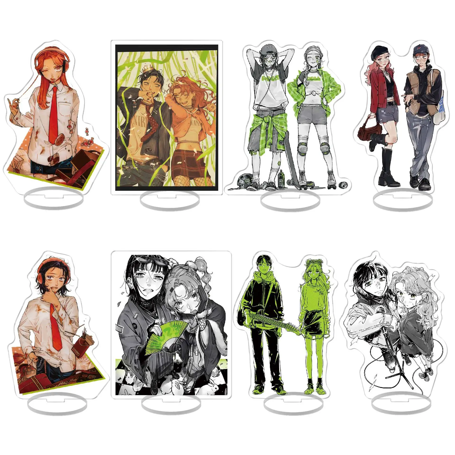 

She Wasnt A Guy Acrylic Stand Model Plate Decoration Originality Desk Figure Display Fans Gift Souvenir Creative Lovely Couple