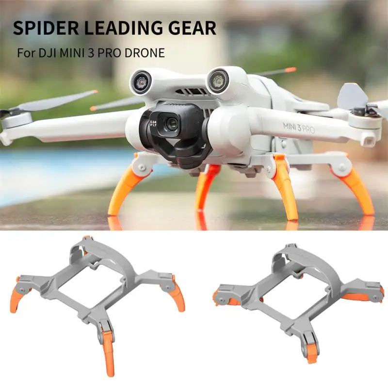 Landing Gear para DJI Mini 3 Pro, pernas de extensão dobráveis, suporte de proteção, engrenagens de pouso de absorção de choque