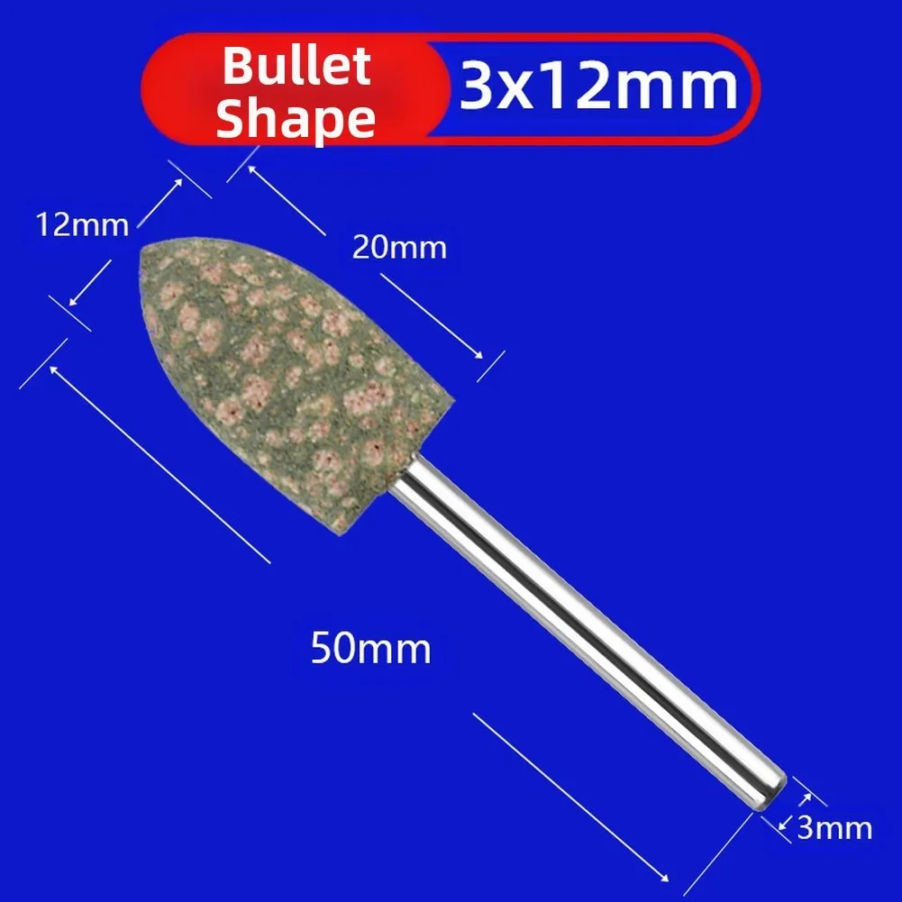 /100Pcs /Rubber /Polishing Drill Bits 3mm Elastic Sponge Grinding Head For Metal Jewelry Rust Removal Rotary Tool Accessories