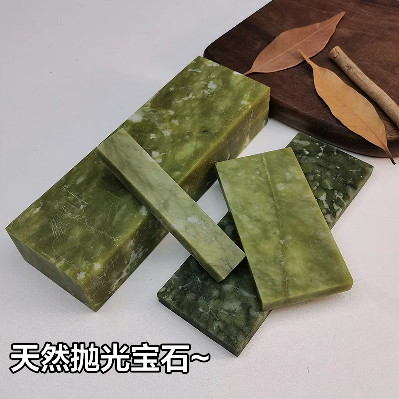 

Натуральный зеленый нефрит с точильным камнем для заточки основания для профессиональной кухни, точилка для кромок, агат, зернистость 1000, шлифовка