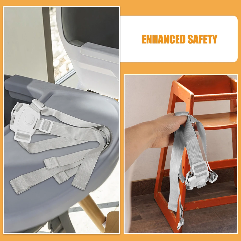 5 قطعة حزام أمان الطفل قابل للتعديل العالمي عالية كرسي حزام كرسي الطفل حزام الأمان يدفع باليدين تسخير #4