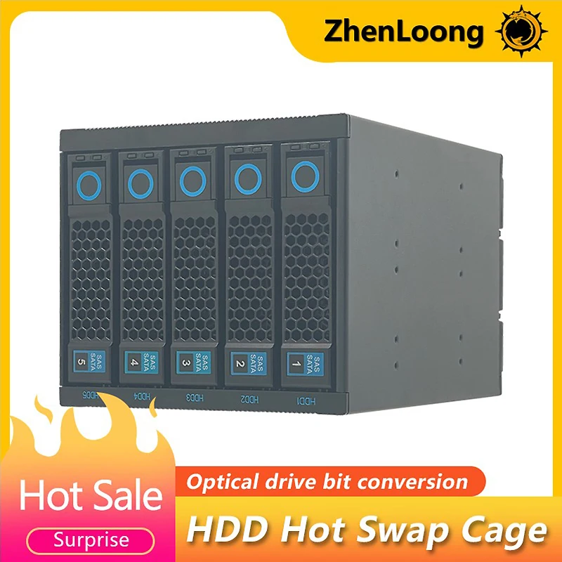 ZhenLoong Optical Drive Hot Swappable Hard Disk Module Chassis Storage Expansion 5.25\