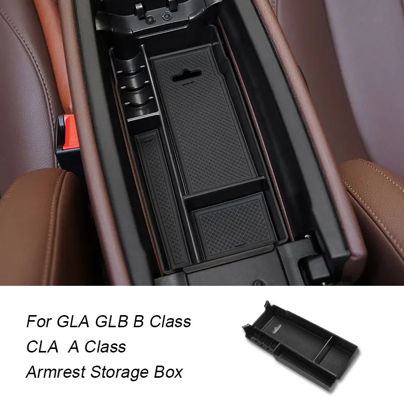 

For Mercedes Benz GLB X247 A B Class CLA GLA X156 W169 W245 C117 Car Door Inner Side Door Handle Armrest Storage Box Accessories