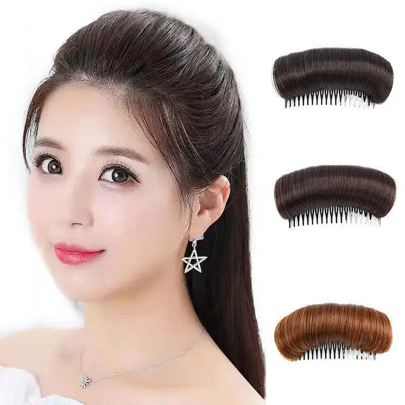 

2PCS Wig Cushion Stable Hair Roots Volumizing Fiber Insert Comb Invisible Fluffy Hair Pad Female Heightening Artifact Hairstyle