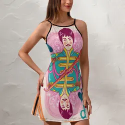 Guitarist Casual The Beatle Handsome Excellent Musician 5  Women's Sling Dress Funny Novelty Dresses Cute Exotic Woman's Clothin