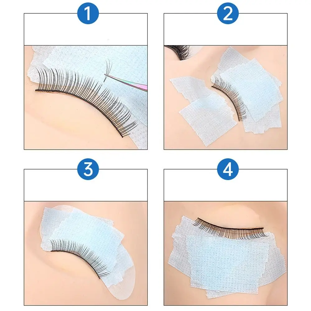 2 Rolls Silicone Gel Eyelash Extension Tape Pain-Free Removal Non-woven Eyelash Tapes Breathable Gentle Under Eye Pads tool