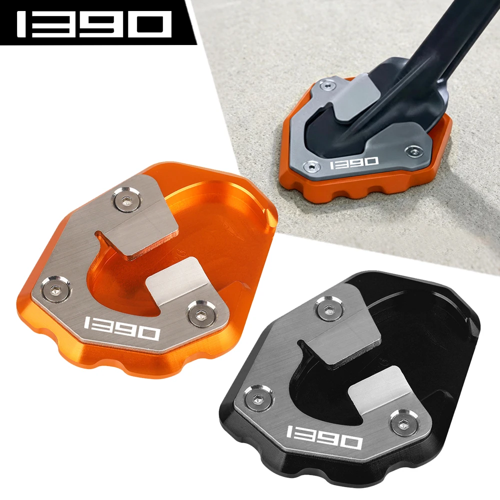 1390 DUKE/R Motorcycle Accessories Side Stand Enlarge Plate Kickstand Extension For 1290 1390 Super Duke R EVO 1290 Super Duke