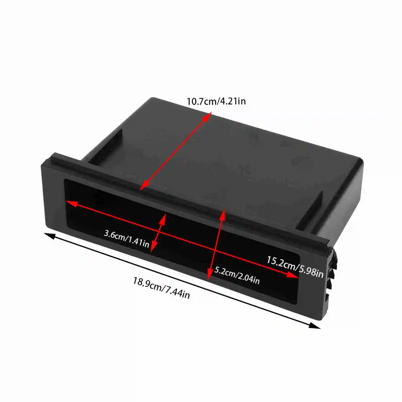Caixa Organizadora Interna para Rádio de Carro 1Din, para Chevrolet Cruze Coupe 2-Portas 6.2L 2016