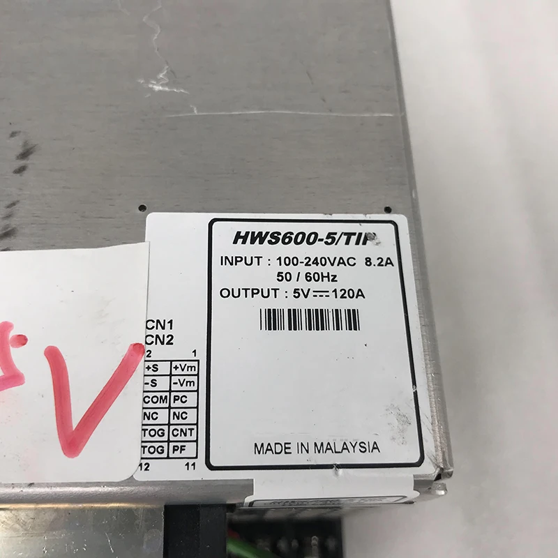 HWS600-5/เคล็ดลับ5V120A 600W สำหรับ TDK-LAMBDA ปรับแรงดันไฟฟ้า3.5V-6.5V คุณภาพสูงทดสอบ Fast เรือ