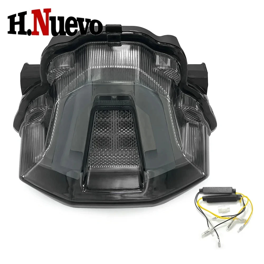 Immagine 6: Luce Posteriore per Moto Compatibile con Yamaha MT-07 MT07, Luce LED Integrata per Freni e Indicatori di Direzione, Accessori 2018-2025