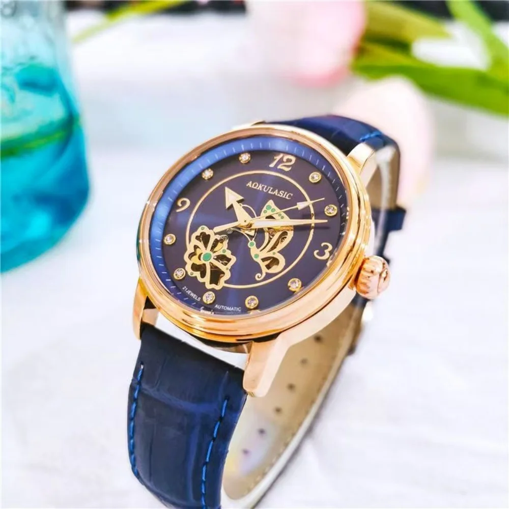 New Hollow-Out Women's Automatic Mechanical Watch