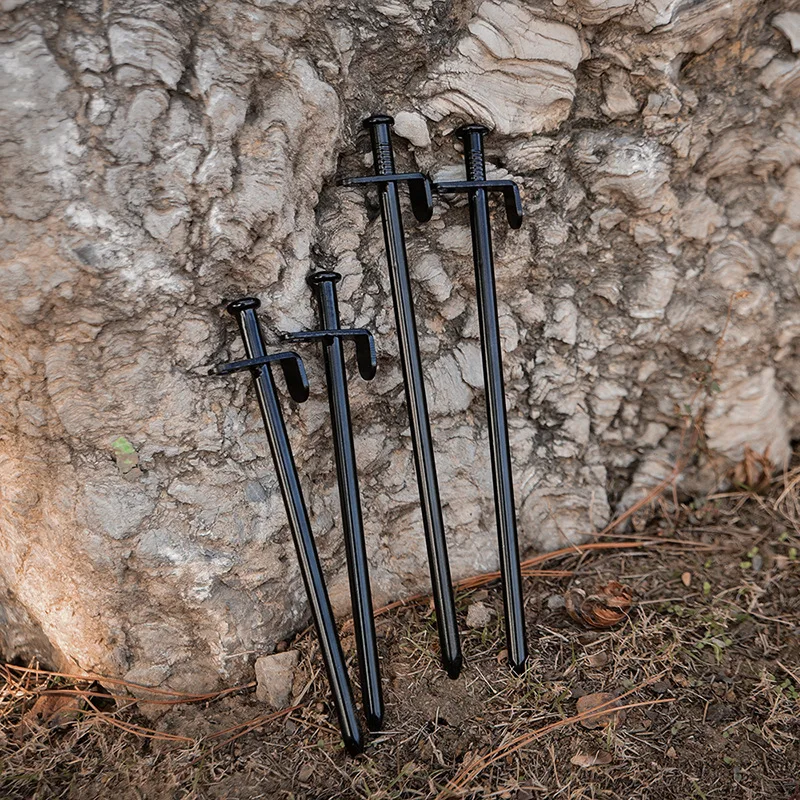 

Factory Outdoor Bending Camping Bold High Strength Ground Nails 45 # Steel Nails Extended Beach Snow Fixed Camping Nails