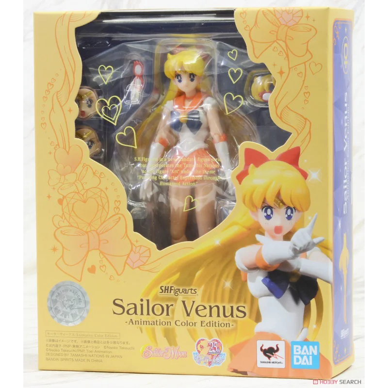 

В наличии: Коллекционная подвижная фигурка Bandai SHF Сейлор Мун Венера Минако Айно (аниме, цветная версия) – отличный подарок