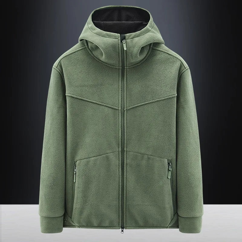 

Tactical Military Jackets Men Jacket Outdoor Windproof US Army Clothing Warm Zippers Hooded Coat Men Winter Solid Fleece Jackets